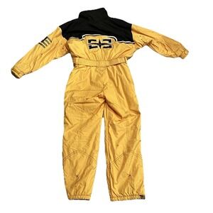 Bogner Rare VTG Yellow Black SnowSuit One Piece Northwest Passage Size 42